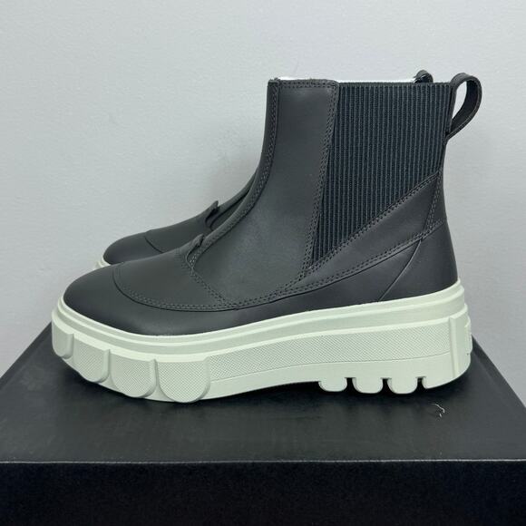 New Sorel Caribou X Boot Chelsea WP in Jet, Pixel Leather Women's Size 11 - Picture 4 of 9